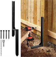 $32  3.42 FT Fence Post Repair Kit  Steel  Black