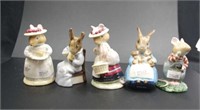 Five various Royal Doulton/ Royal Albert figurines