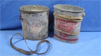 Vintage Falls City & Old Pal Minnow Buckets