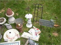 Large Garden Décor Lot