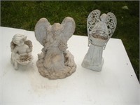 (3) Resin Angels - tallest 17 inches