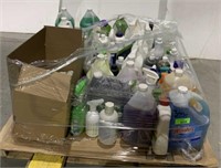 Lot of Cleaners, Sanitizers, and Other Liquids