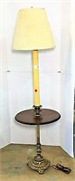 Lamp Table with Metal Base