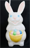 Vintage 22in Easter bunny blow mold w/ basket