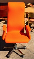 Orange high back office chair