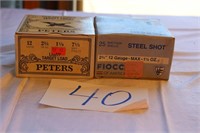 NIB PETER & FIOCCHI 12 GAUGE SHELLS, 50 ROUNDS