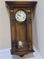 Vintage Schmeckenbecher Regulator Wall Clock w Key