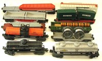 (10) LIONEL ROLLING STOCK CARS