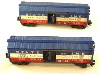 (2) LIONEL OPERATING BOX CARS