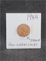 1944 "Error" Lincoln Wheat Penny