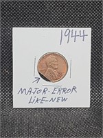 1944 "Error" Lincoln Wheat Penny