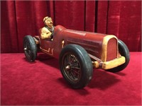 Large 20" Vintage Race Car Model