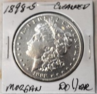 COIN - CLEANED 1898-S MORGAN SILVER DOLLAR