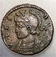 330-346 Roman Empire Commemorative Copper Coin