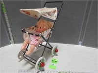Strawberry Shortcake doll and stroller
