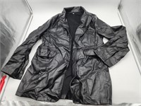 Women's Lightweight Faux Leather Jacket - L
