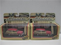 NIB Two Classic Scenes Road Champ Die Cast Cars