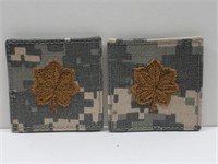 Army Major Rank Insignia with Velcro Hook