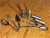 Salt/Pepper & Serving Utensils (Incl. WM Rogers