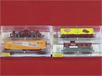 N-Scale Train Cars: 4 pc lot Micro Trains