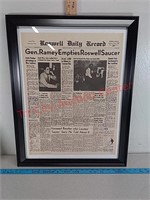 Roswell newspaper front page reprint
