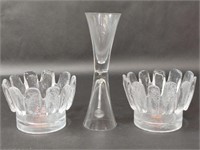 Bell Toast Glass, Kosta Boda Glass Candle Holders