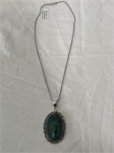 Turquoise Pendant Necklace w/ Chain