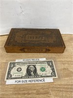 Vintage Trumps wooden advertising box