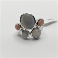 SILVER MOONSTONE(8CT)  RING (~WEIGHT 7.06G)