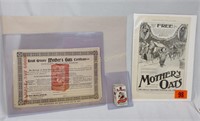 (3) Mother's Oats Advertising Items