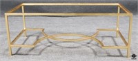 Gold Tone Metal Coffee Table Base