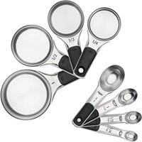 Measuring Cups and Spoons Set, Stainless Steel