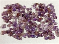 Raw Amethyst Gem Stones, 304.6 Grams