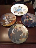 For Norman Rockwell plates, "1960 triple self