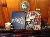 US Marine corps medallion, 40s Books, Sears and