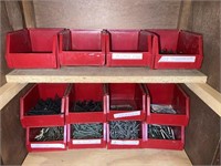 Nails & screws w containers