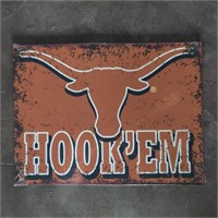 Texas Longhorns Metal Sign, 11 3/4 X 15 3/4 Inch