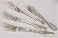 Three George III Sterling Silver Forks,