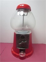 VTG Carousel Red Gumball Machine with threaded