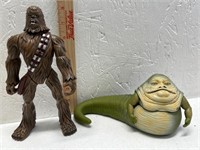Star Wars-Jabba the Hutt & Chewbacca Figures