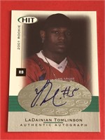 2001 Hit LaDainian Tomlinson Rookie Autograph