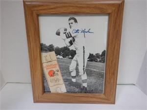 OTTO GRAHAM SIGNED AUTO PHOTO IN FRAME