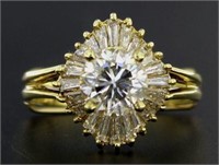 14kt Gold Brilliant 2.33 ct Diamond Ring