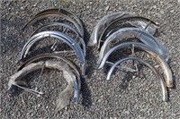 Lot of 12 Chrome front and rear Balloon Fenders