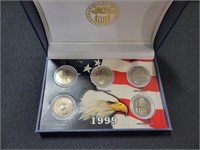 1999 STATE QUARTER COLLECTION - 5 COIN SET