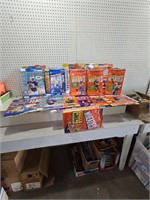 Football theme cereal boxes