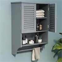 Choochoo Bathroom Wall Cabinet With Towels Bar,