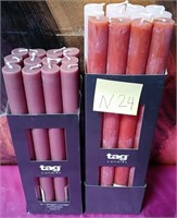 43 - NEW WMC LOT OF TAG TAPER CANDLES (N24)