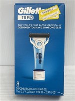 Gillette 8 disposable razors with shave gel