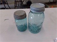 2 vintage Ball canning jars